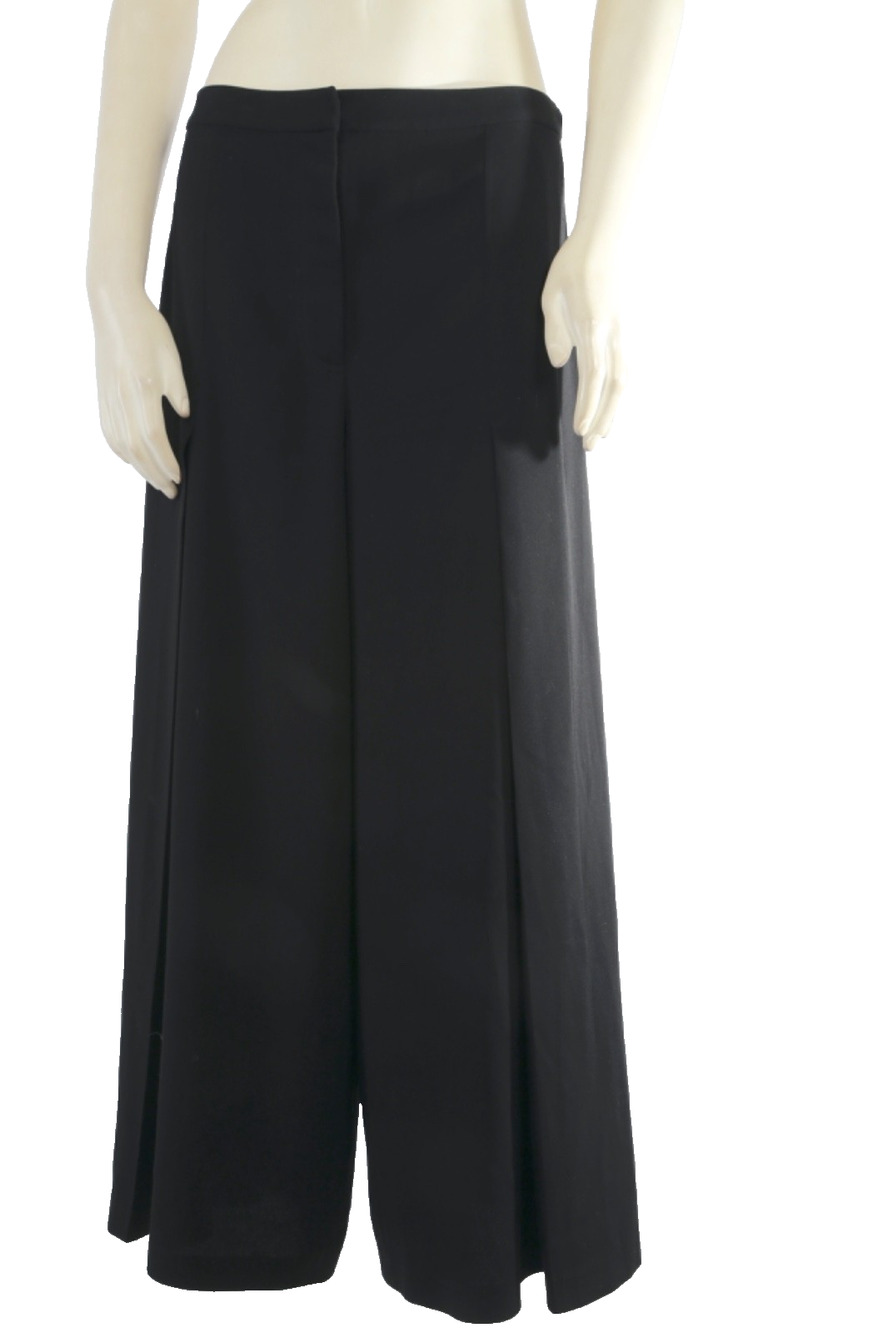 T by Alexander Wang Black Wide Leg Culottes Cropped Trousers Palazzo Pants Sz 10